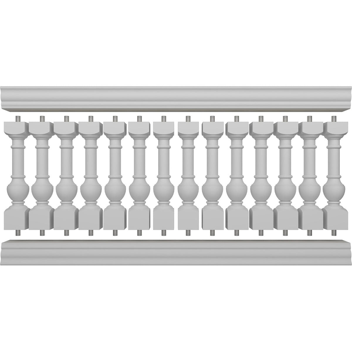 Ekena Millwork FiberThane York Fiberglass Deck Rail Kit