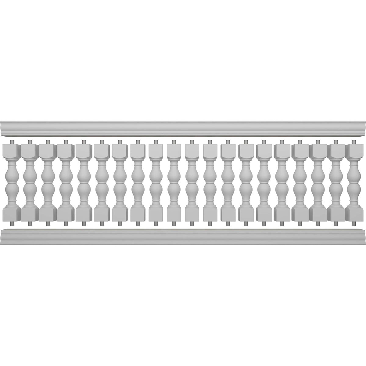 Ekena Millwork FiberThane Avalon Fiberglass Deck Rail Kit