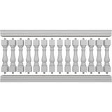 Ekena Millwork FiberThane Bradford Fiberglass Deck Rail Kit