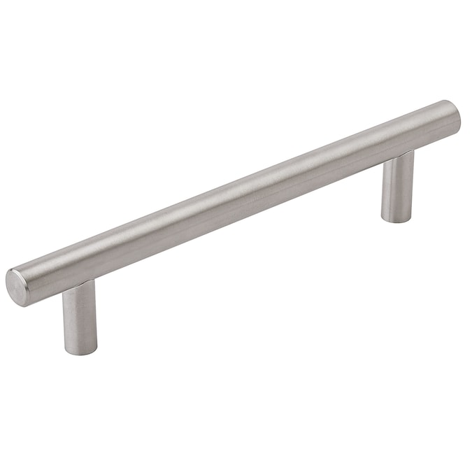 Amerock Bar Pulls 5-1/16-in (128mm) Center to Center Stainless Steel Cylindrical Bar Drawer Pull