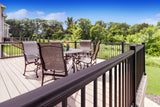 Harmony Railing 6-ft x 34-in Bronze Aluminum Deck Rail Kit
