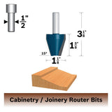 Bosch 1-1/8-in Carbide-Tipped Vertical Raised Panel Router Bit