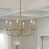 Kichler Capitol Hill 6-Light Gold Traditional Chandelier