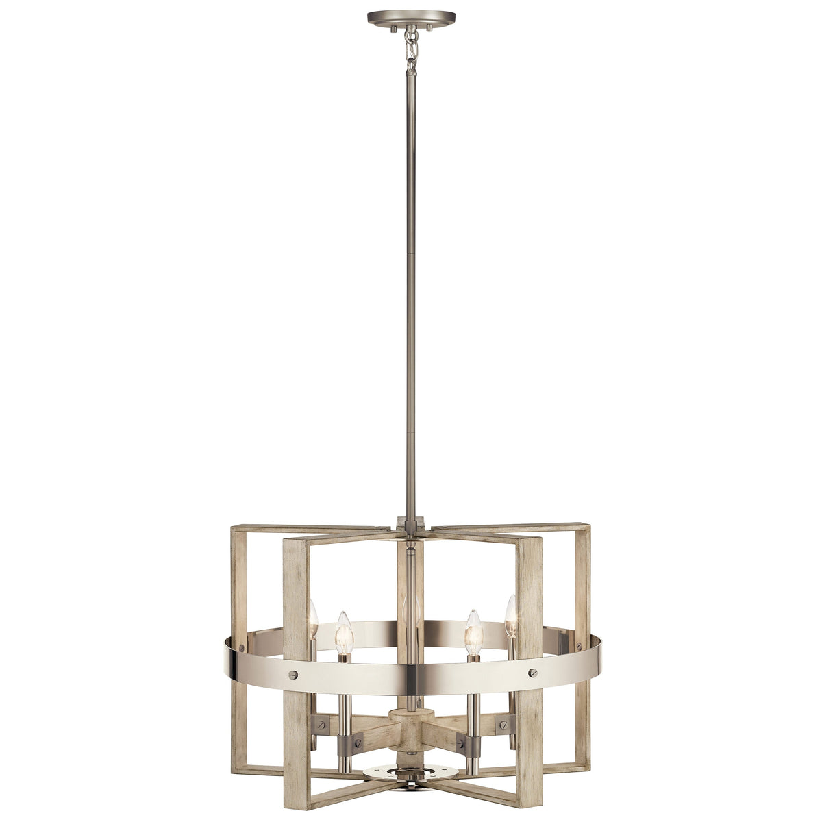 Kichler Peyton 5-Light Off-white Farmhouse Chandelier