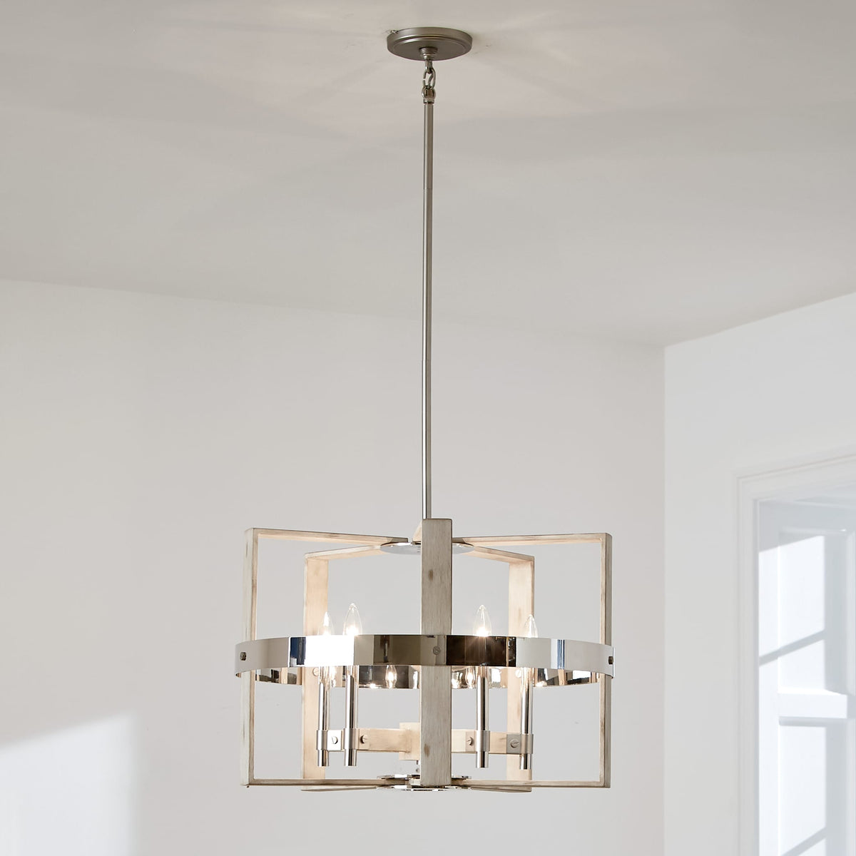 Kichler Peyton 5-Light Off-white Farmhouse Chandelier