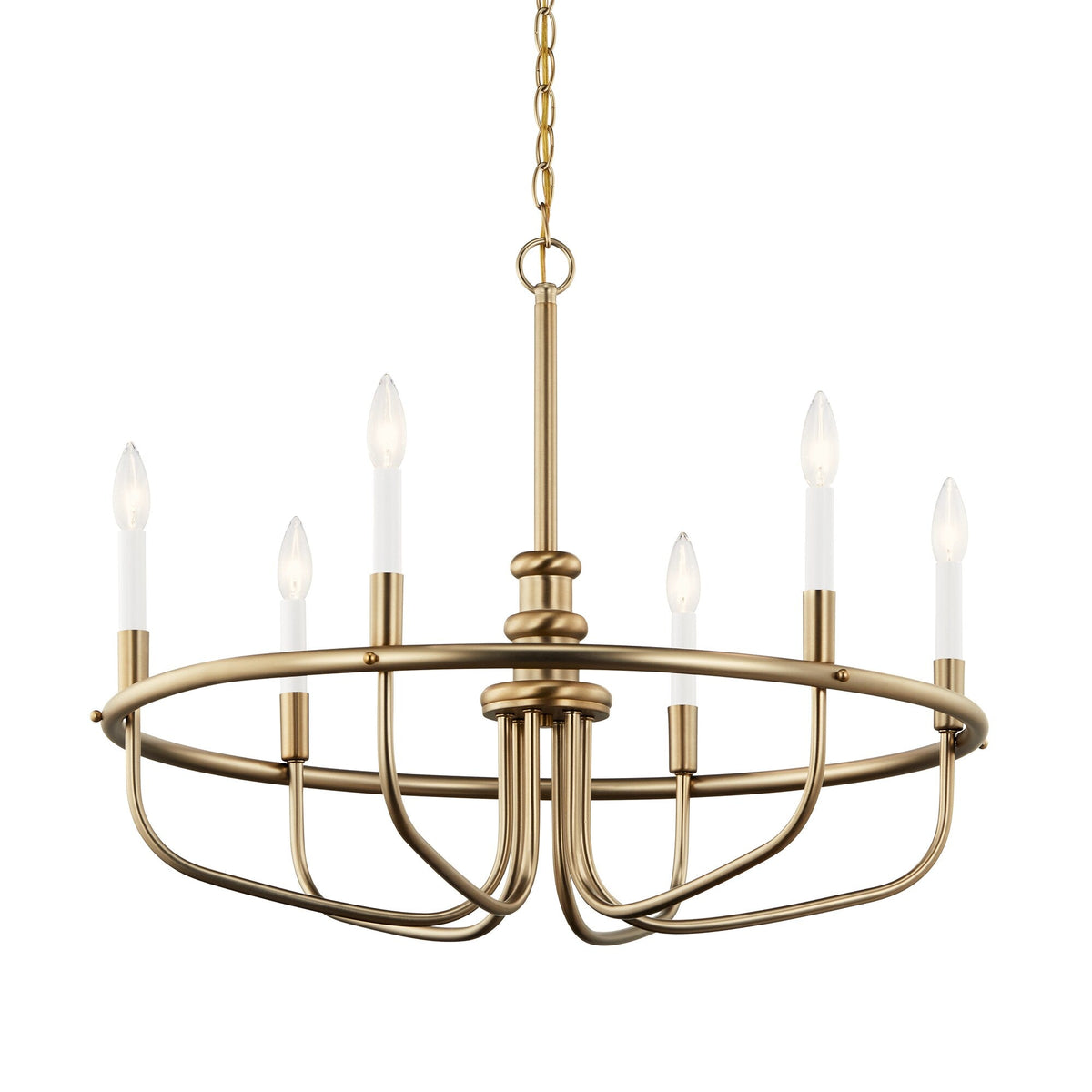 Kichler Capitol Hill 6-Light Gold Traditional Chandelier