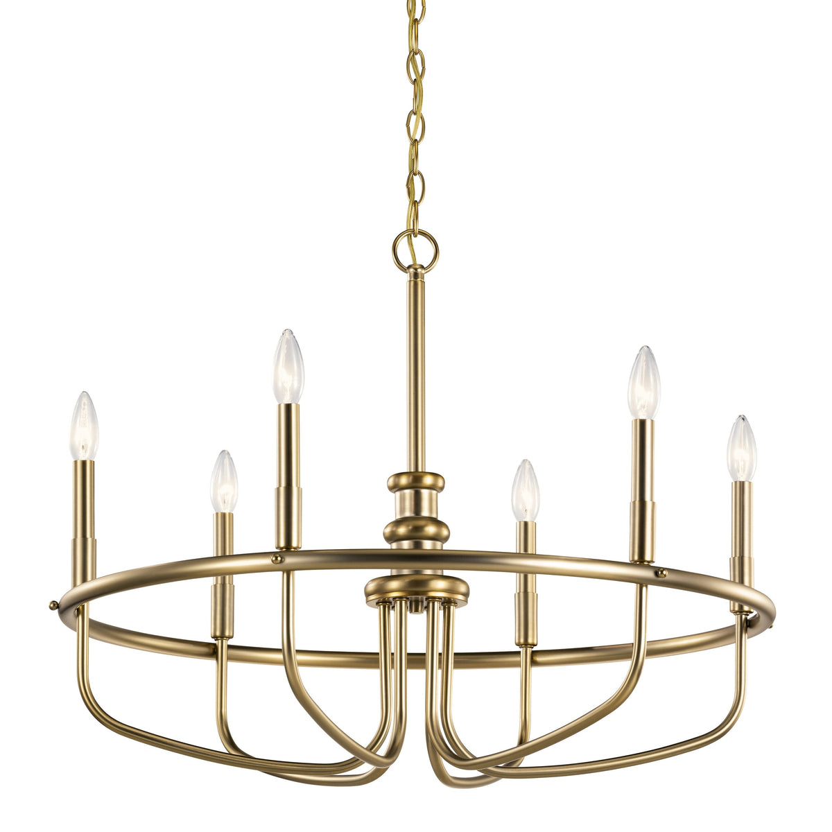 Kichler Capitol Hill 6-Light Gold Traditional Chandelier