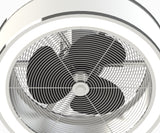 Fanimation Studio Collection RingAire 23-in Chrome LED Indoor Fandelier Ceiling Fan with Light Kit and Remote (3-Blade)