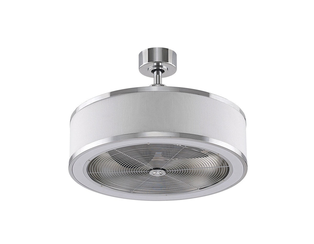 Fanimation Studio Collection RingAire 23-in Chrome LED Indoor Fandelier Ceiling Fan with Light Kit and Remote (3-Blade)