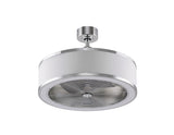 Fanimation Studio Collection RingAire 23-in Chrome LED Indoor Fandelier Ceiling Fan with Light Kit and Remote (3-Blade)