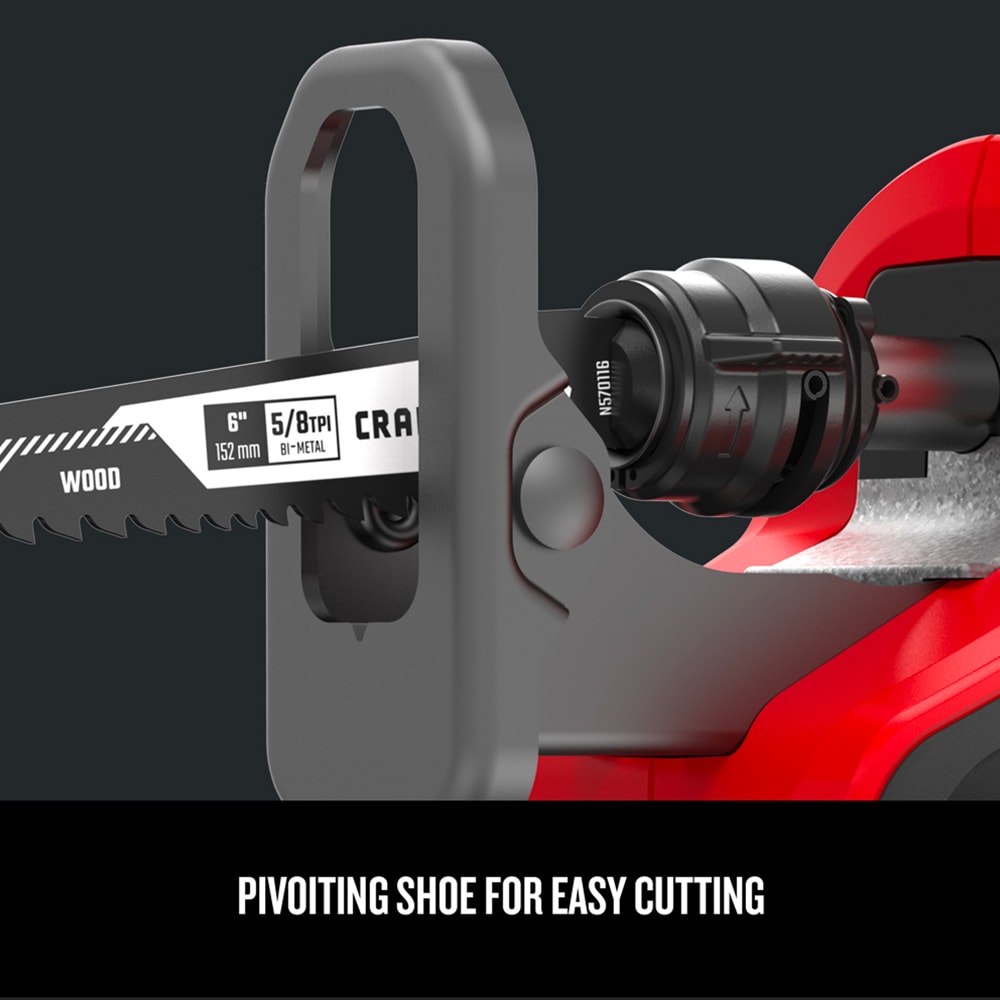 CRAFTSMAN V20 20-Volt Max Variable Speed Cordless Reciprocating Saw, Bare Tool (CMCS300B)