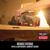 CRAFTSMAN V20 20-Volt Max 6-1/2-in Cordless Circular Saw with Brake and Metal Shoe, Tool Only