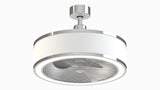 Fanimation Studio Collection RingAire 23-in Chrome LED Indoor Fandelier Ceiling Fan with Light Kit and Remote (3-Blade)