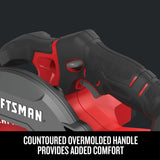CRAFTSMAN V20 20-Volt Max 6-1/2-in Cordless Circular Saw with Brake and Metal Shoe, Tool Only