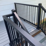 Harmony Railing 6-ft x 34-in Black Aluminum Deck Rail Kit