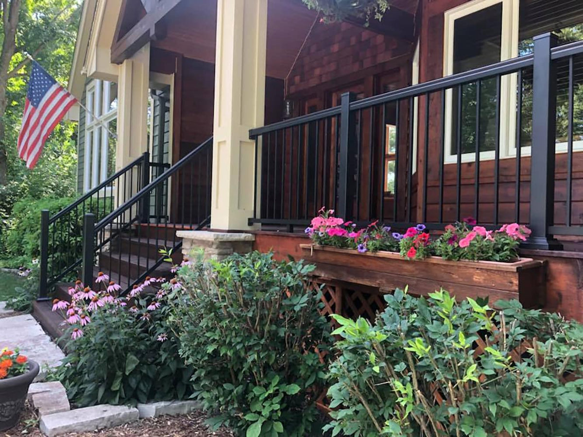 Harmony Railing 6-ft x 34-in Black Aluminum Deck Rail Kit
