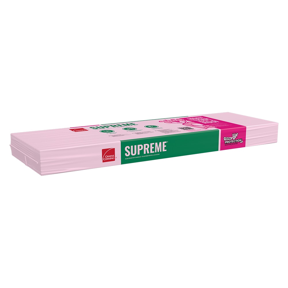 Owens Corning Supreme Desert Tan 3-Tab Asphalt Roofing Shingles (33.3 sq. ft. per Bundle, 3 Bundles per Square)