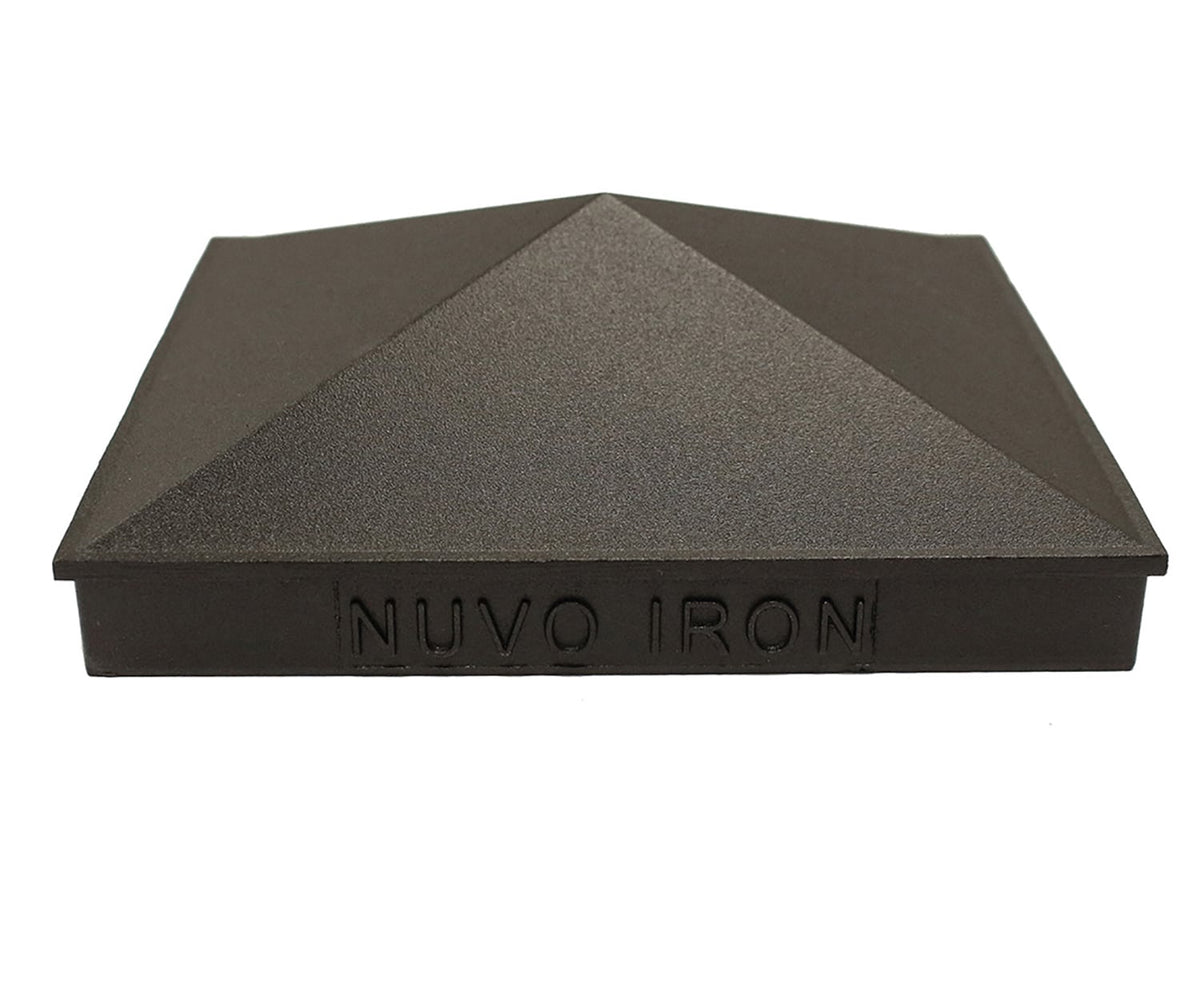 Nuvo Iron 5-1/2-in x 5-1/2-in Black Aluminum Deck Post Cap