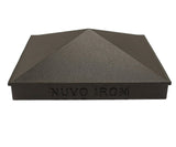 Nuvo Iron 5-1/2-in x 5-1/2-in Black Aluminum Deck Post Cap