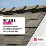 Owens Corning DecoRidge Sunrise Hip & Ridge Roof Shingles, 20 Linear Ft Coverage