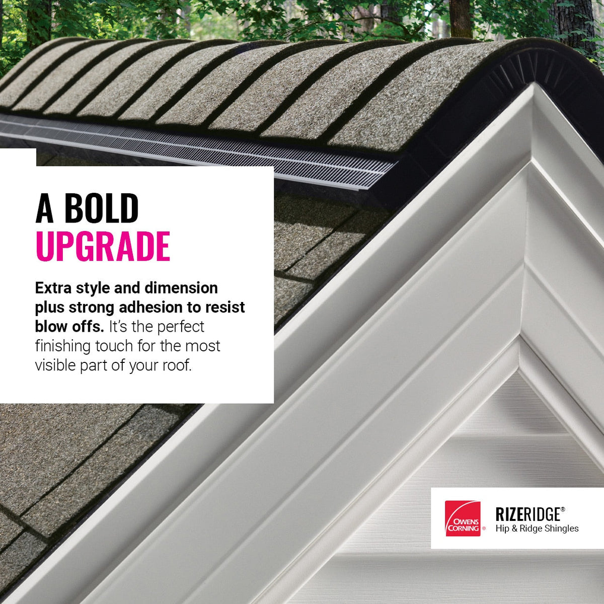 Owens Corning RIZERidge Estate Gray Hip & Ridge Roof Shingles, 33 Linear Ft per Bundle