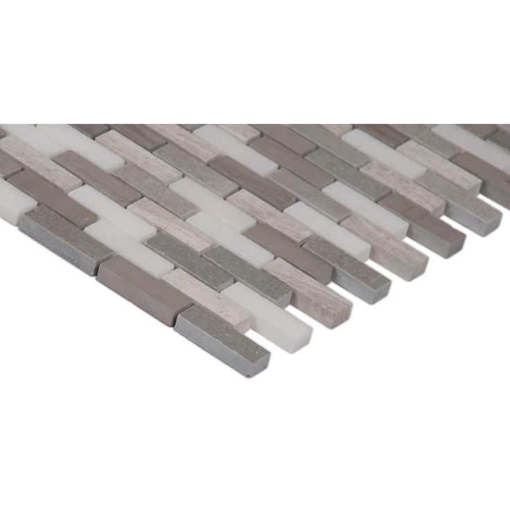 MSI Arctic Storm 12 in. x 12 in. x 10mm Honed Marble Mesh-Mounted Mosaic Floor and Wall Tile (1 sq. ft.)