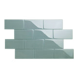 Giorbello Classic Premium Slate 3-in x 6-in Glossy Glass Subway Wall Tile (5-sq. ft/ Carton)