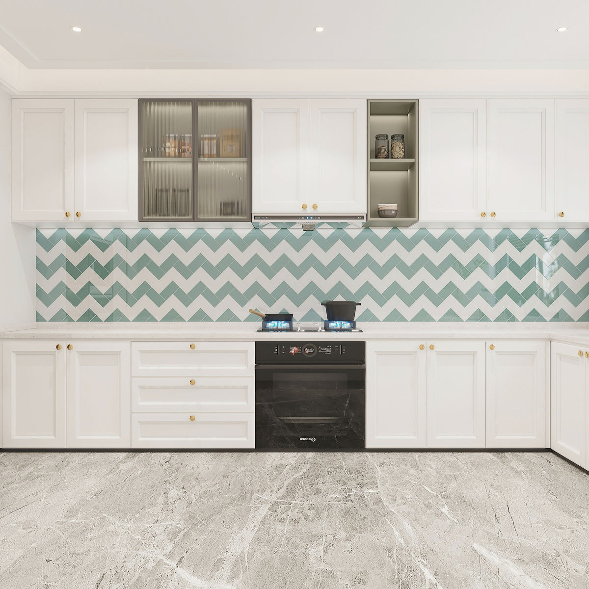 Giorbello Classic Premium Slate 3-in x 6-in Glossy Glass Subway Wall Tile (5-sq. ft/ Carton)