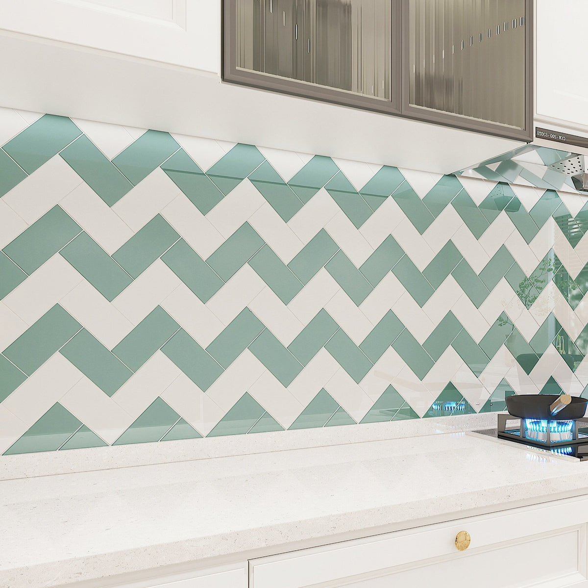 Giorbello Classic Premium Slate 3-in x 6-in Glossy Glass Subway Wall Tile (5-sq. ft/ Carton)