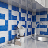 Giorbello Classic Premium Mediterranean Blue 6-in x 12-in Glossy Glass Subway Wall Tile (5-sq. ft/ Carton)