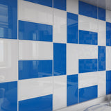 Giorbello Classic Premium Blue 3-in x 6-in Glossy Glass Subway Wall Tile (5-sq. ft/ Carton)