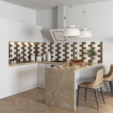 Giorbello Classic Premium Classic Brown 3-in x 6-in Glossy Glass Subway Wall Tile (5-sq. ft/ Carton)