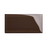 Giorbello Classic Premium Classic Brown 6-in x 12-in Glossy Glass Subway Wall Tile (5-sq. ft/ Carton)