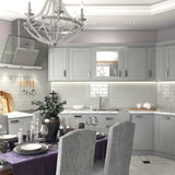Giorbello (Sample) 3x6 Glass Subway Tiles Light Gray 3-in x 6-in Glossy Glass Brick Subway Wall Tile