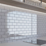 Giorbello Classic Premium Lavender Gray 3-in x 6-in Glossy Glass Subway Wall Tile (5-sq. ft/ Carton)