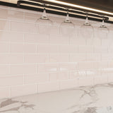 Giorbello Classic Premium Rose Pale Pink 3-in x 6-in Glossy Glass Subway Wall Tile (5-sq. ft/ Carton)