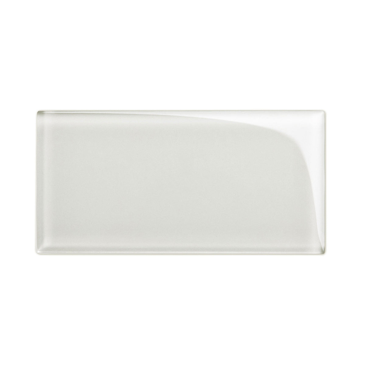 Giorbello (Sample) 3x6 Glass Subway Tiles Light Gray 3-in x 6-in Glossy Glass Brick Subway Wall Tile