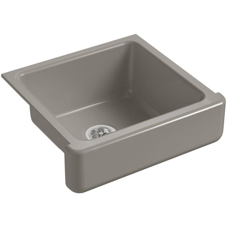 Whitehaven Farmhouse Undermount Short Apron Front Cast Iron 24 in. Single Bowl Kitchen Sink in White