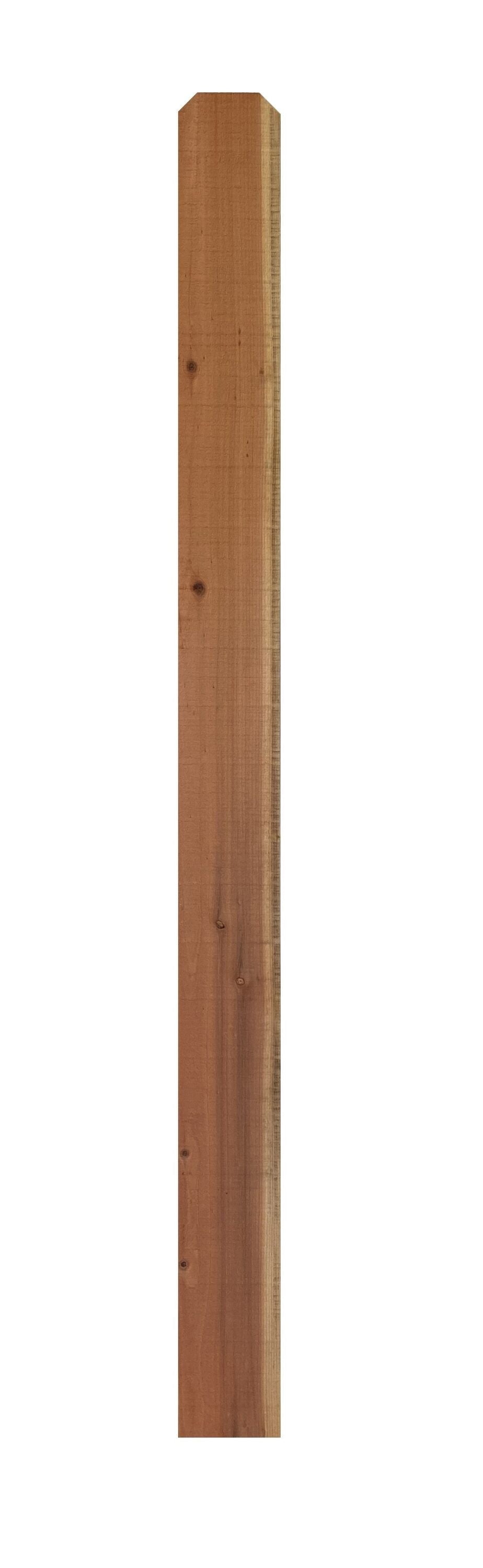 5/8-in x 5-1/2-in x 5-ft Redwood Dog Ear Fence Picket