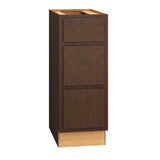 Diamond Express Jamestown 12-in W x 32.5-in H x 21-in D Thatch Partial Overlay 3-Drawer Wood Wall-mount Cabinet Banks