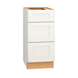 Diamond Express Macaulay 15-in W x 32.5-in H x 21-in D White 3-Drawer Wood Wall-mount Cabinet Banks