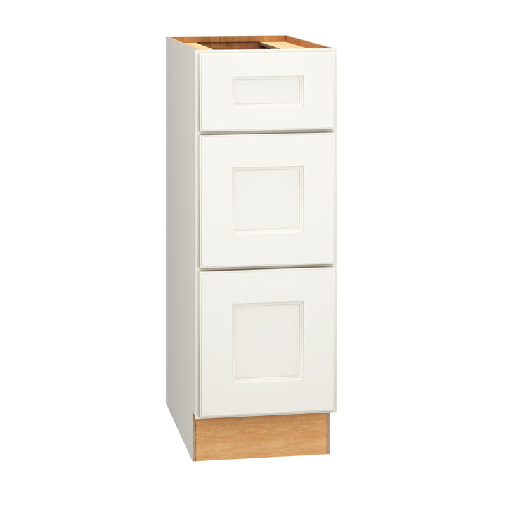 Diamond Express Macaulay 12-in W x 34.5-in H x 21-in D White 3-Drawer Wood Wall-mount Cabinet Banks