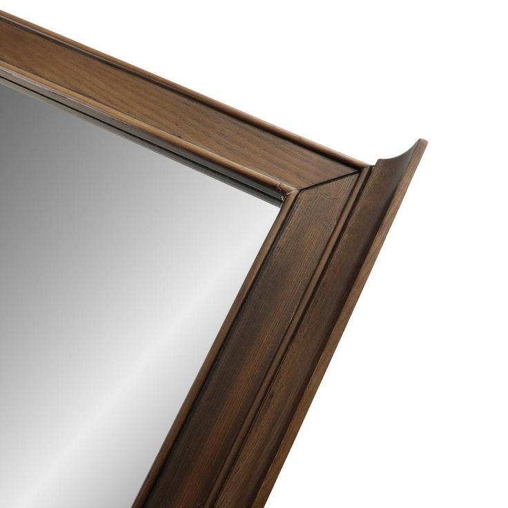 28 in. W x 33 in. H Framed Rectangular  Bathroom Vanity Mirror in Antique Coffee