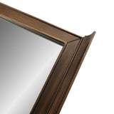 28 in. W x 33 in. H Framed Rectangular  Bathroom Vanity Mirror in Antique Coffee