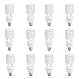 150-Watt Equivalent T4 Spiral Non-Dimmable E26 Base Compact Fluorescent CFL Light Bulb, Daylight 6500K - Super Arbor
