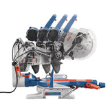15 Amp Corded 10 in Dual-Bevel Sliding Glide Miter Saw with 60-Tooth Carbide Saw Blade and Bonus Folding-Leg Stand