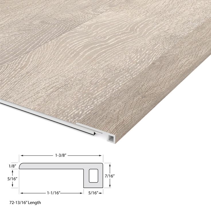 CALI Whitewater Oak 1.39-in x 72.83-in Vinyl Floor Threshold