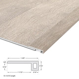 CALI Whitewater Oak 1.39-in x 72.83-in Vinyl Floor Threshold