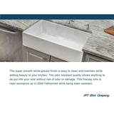 Fireclay 30 in. Single Bowl Apron-Front Farmhouse Kitchen Sink