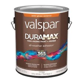 Valspar Duramax Base 1 Semi-Gloss Exterior Tintable Paint (Actual Net Contents: 126-fl oz)